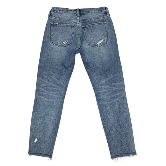 All Saints Muse Slim Destroy Jean 26 Blue Low Rise - Picture 2 of 12